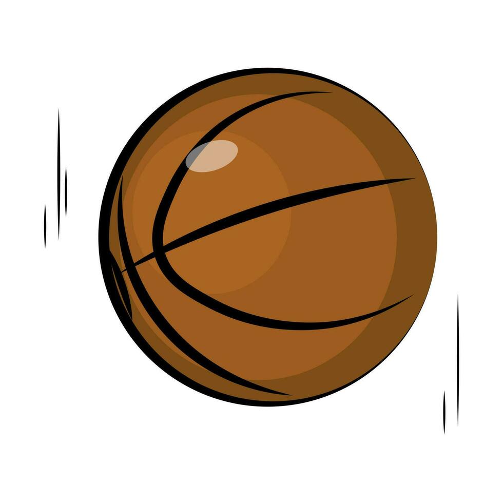 pelota de baloncesto aislada en blanco vector