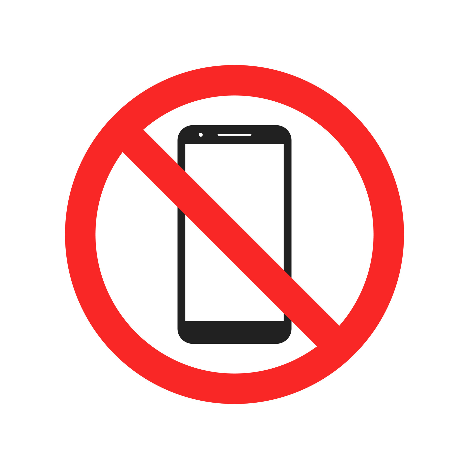 No Mobile Zone Phone Sign Icon Isolated Vector Illustration 24079327