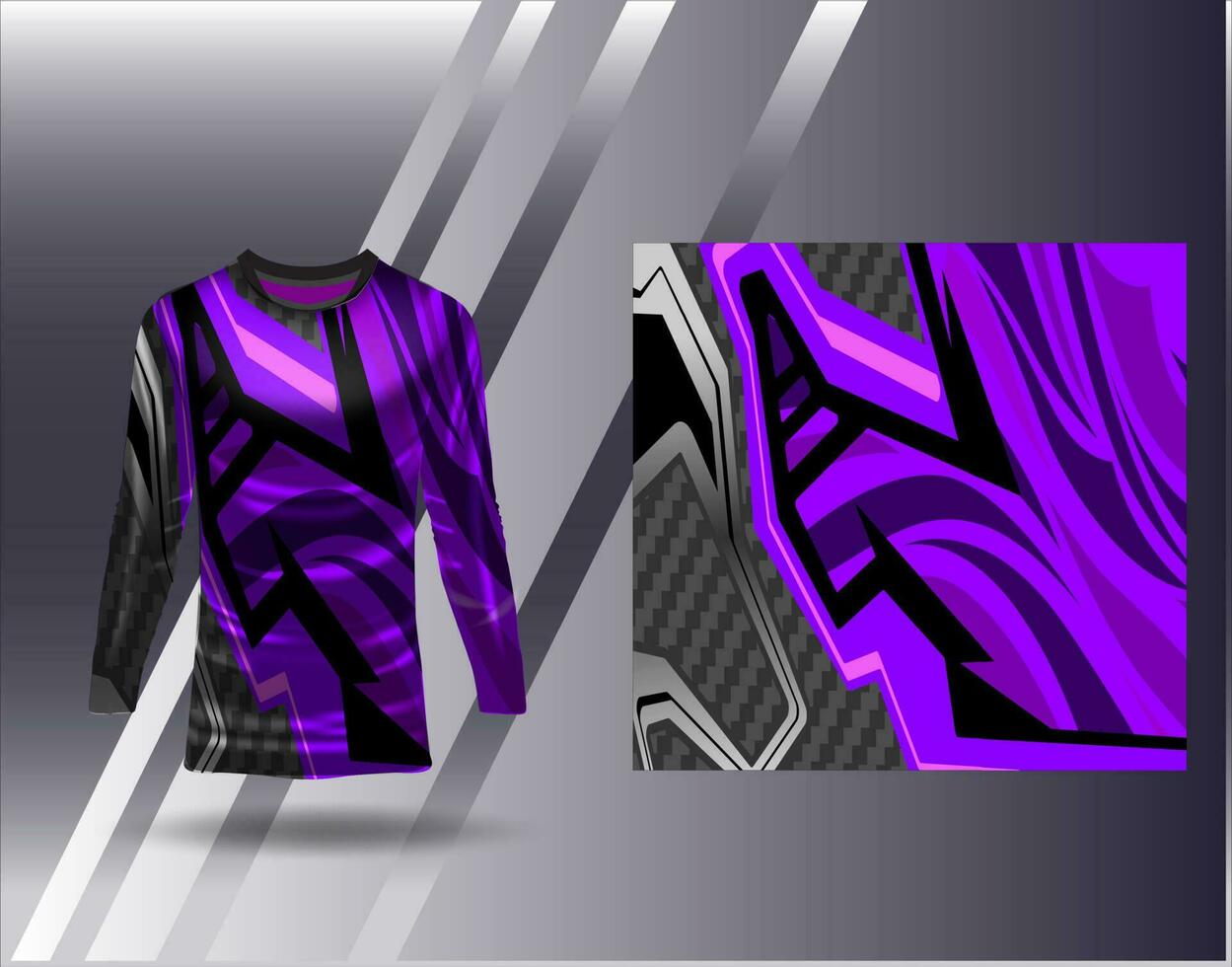 Sports jersey and tshirt template sports design for football racing gaming jersey vector