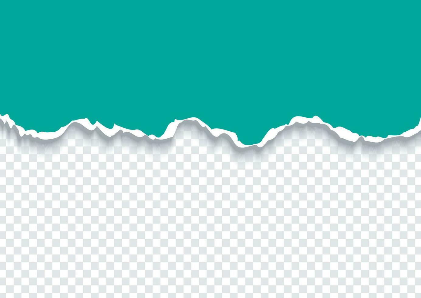 Rasgado papel , horizontal creativo Rasgado papel con suave sombra vector