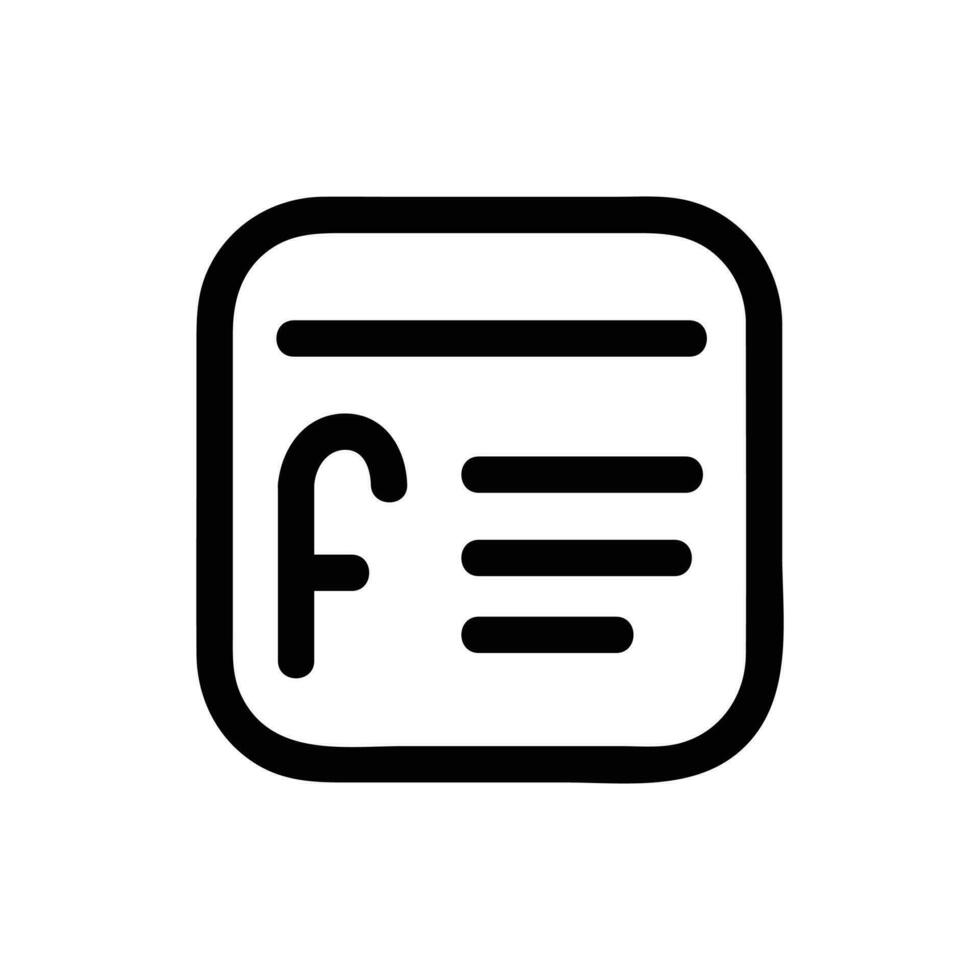Like Vector Icon, Outline style, isolated on white Background.