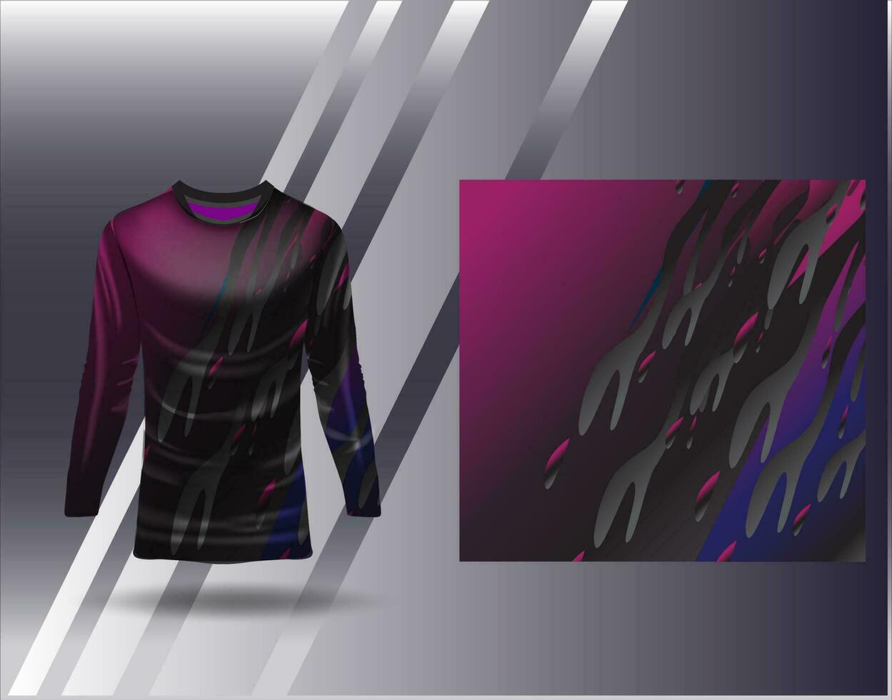 Sports jersey and tshirt template sports design for football racing gaming jersey vector