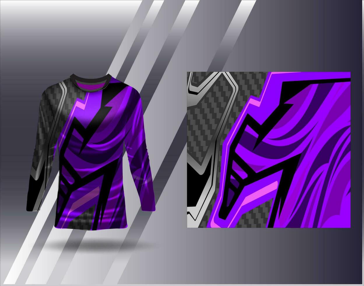 Sports jersey and tshirt template sports design for football racing gaming jersey vector