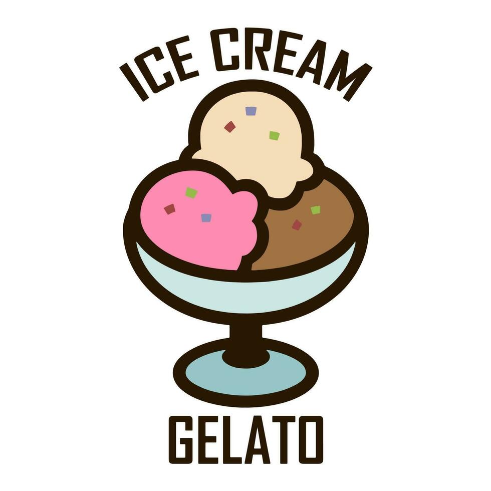 Ice Cream Vector Art, Illustration, Icon and Graphic