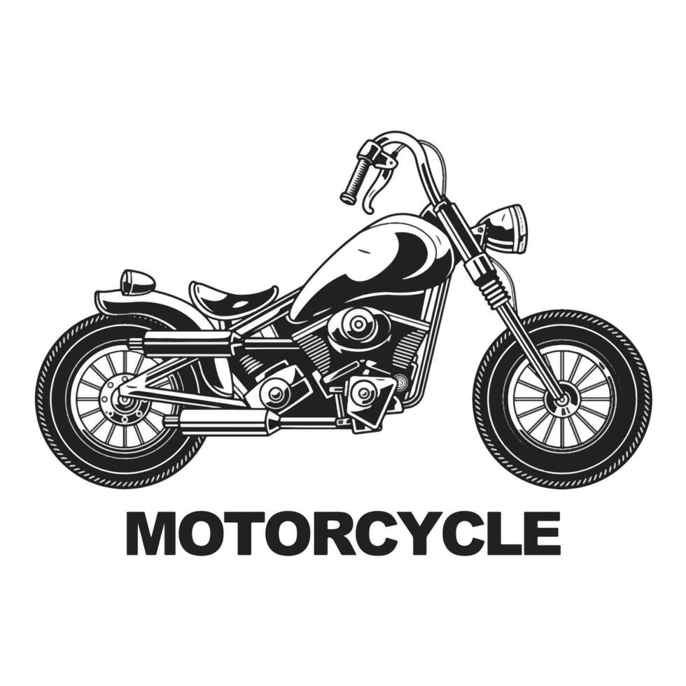 Motorcycle Vector Art, Illustration and Graphic