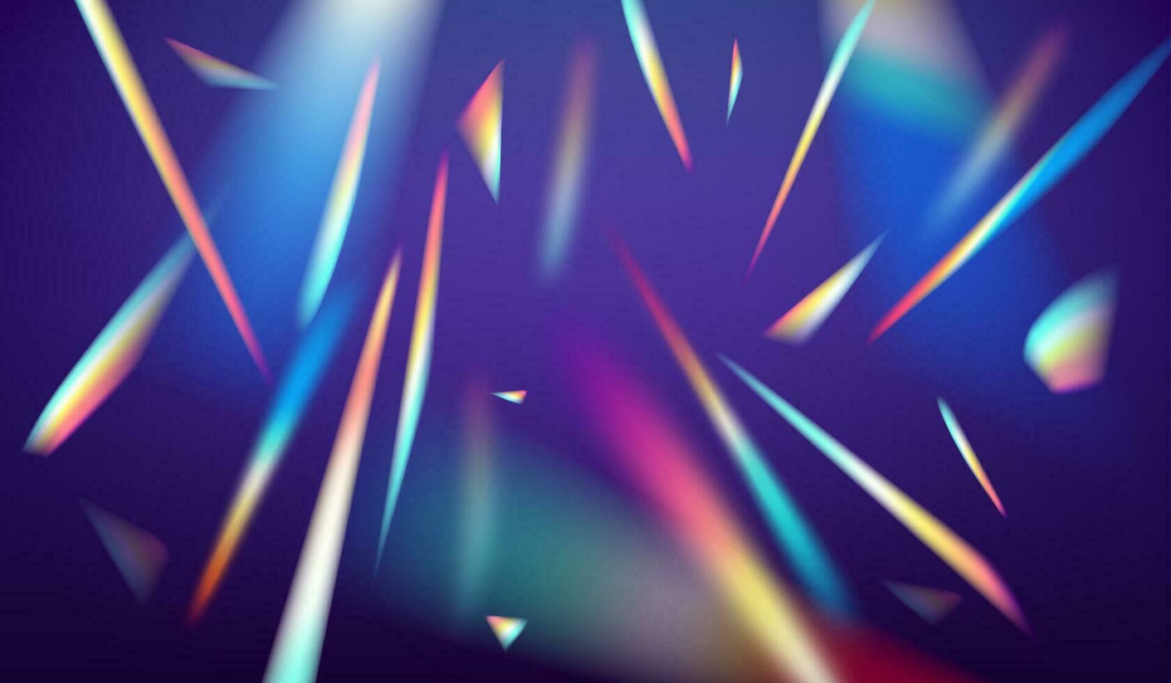 Holographic falling confetti glitters background vector
