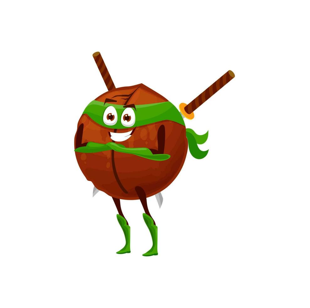 Superhero filbert nut emoticon hazelnut cobnut vector