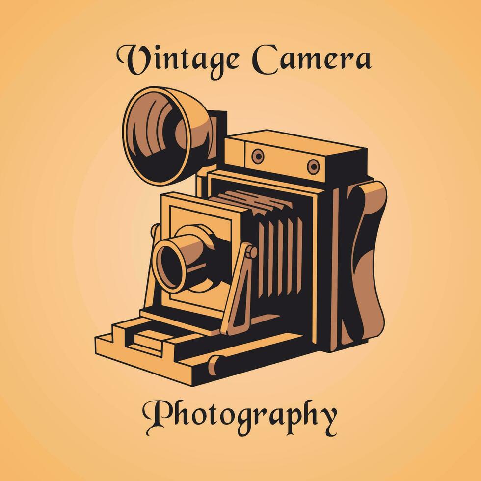 Retro Camera Vector Art, Illustration and Graphic