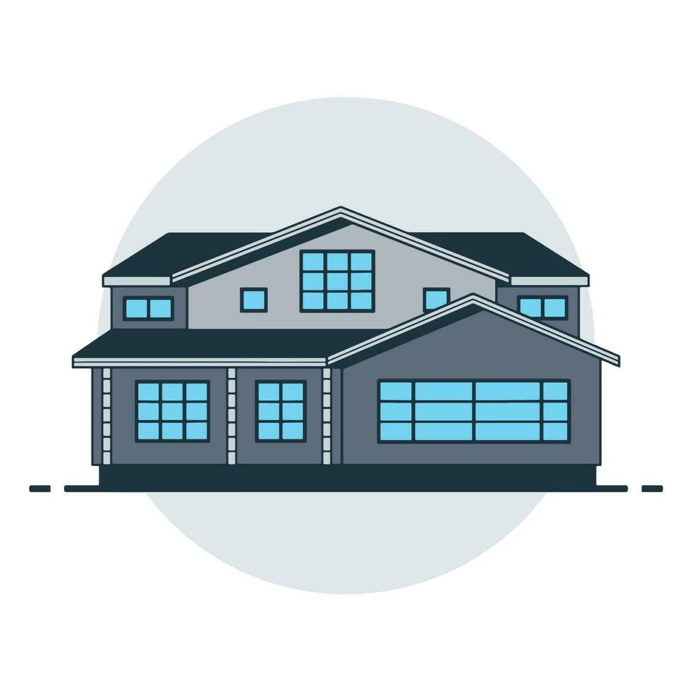 House Vector Art, Icon, Illustration and Graphic