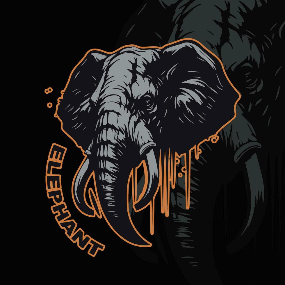 elefante vector arte, ilustración, icono y gráfico