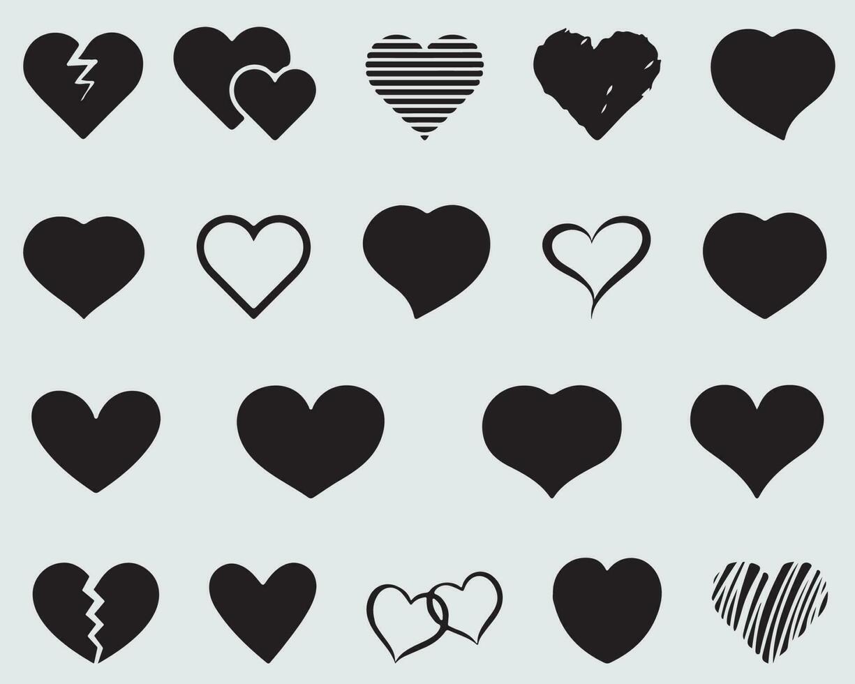 Amazing Love Shape Collection Set illustration Vector Design