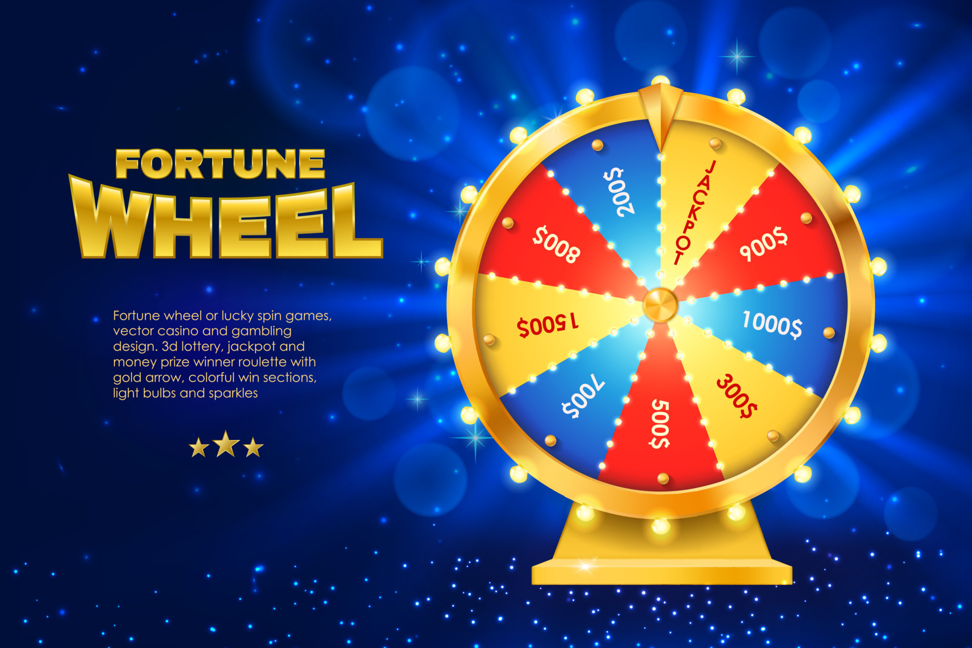 Fortune wheel spin background or casino banner 24082339 Vector Art at