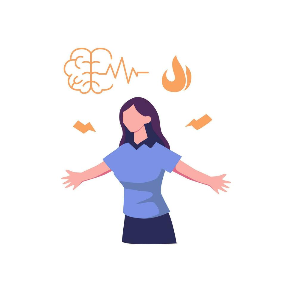 impulsif flat style illustration vector design