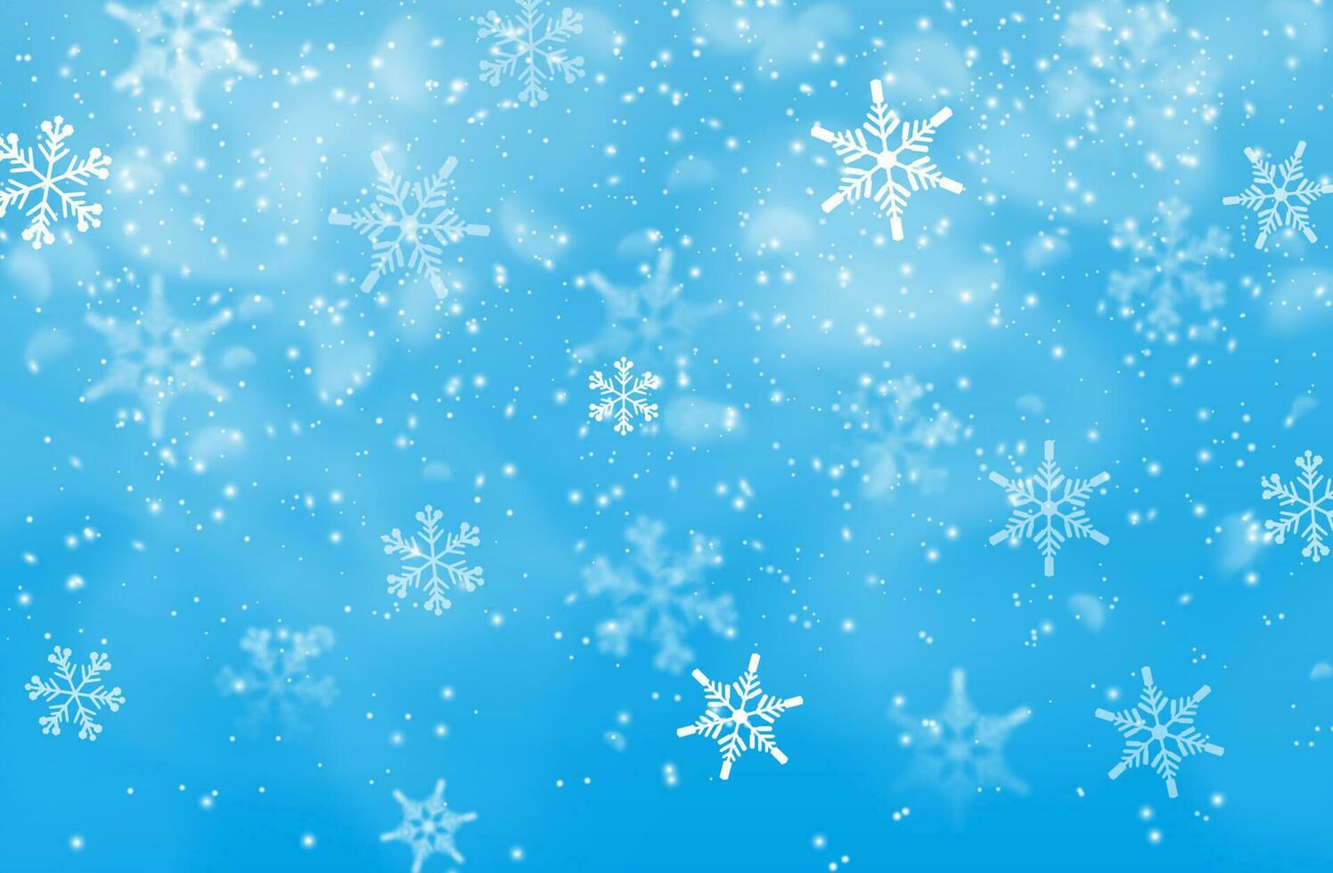 Winter holidays snowfall vector background