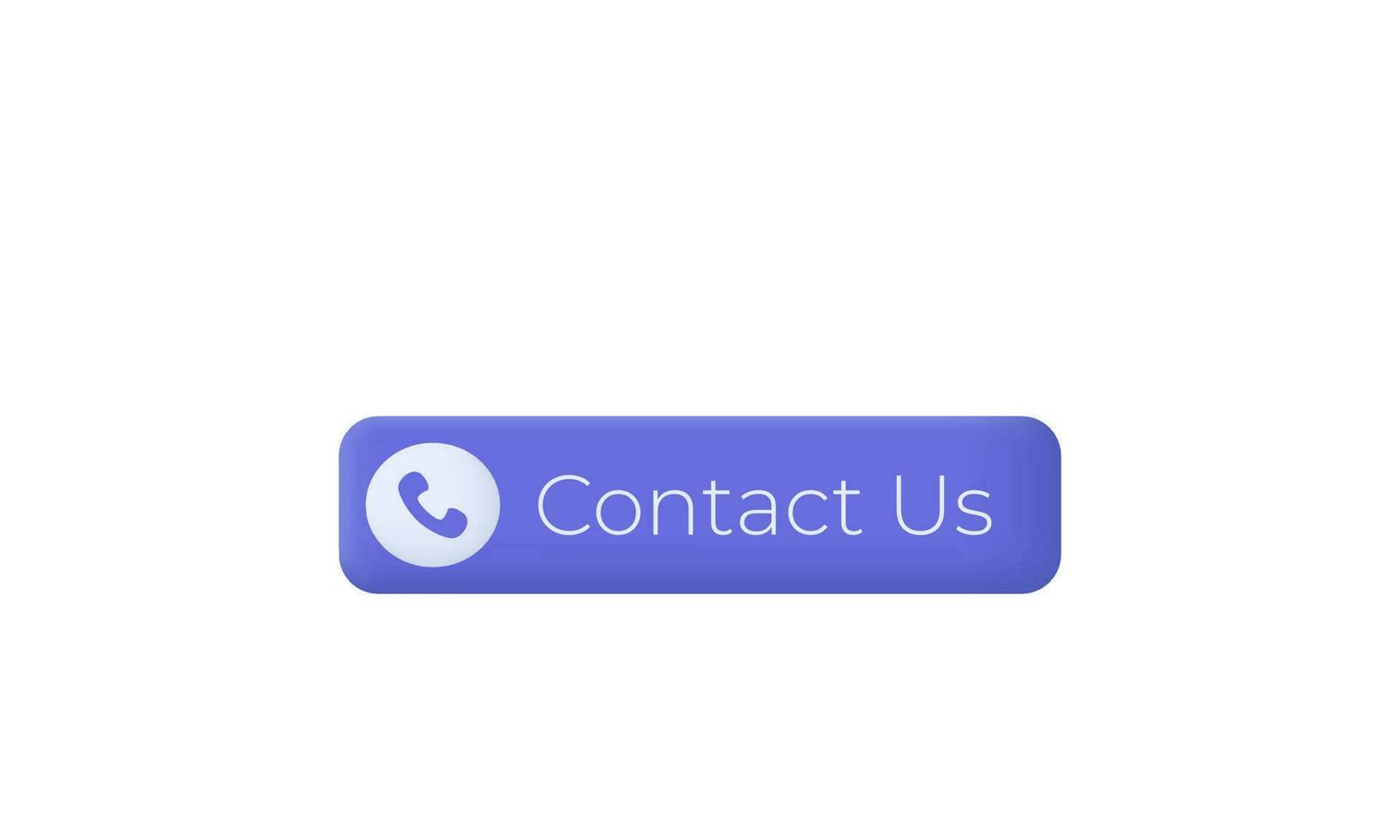 illustration creative 3d icon phone contact us symbols isolated on background vector