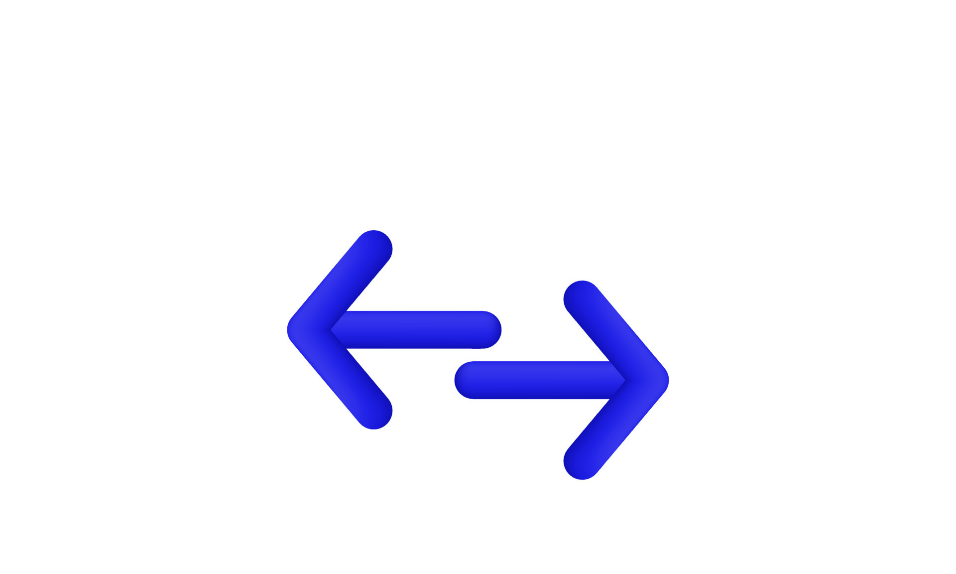 illustration vector 3d icon blue double arrow symbols isolated on