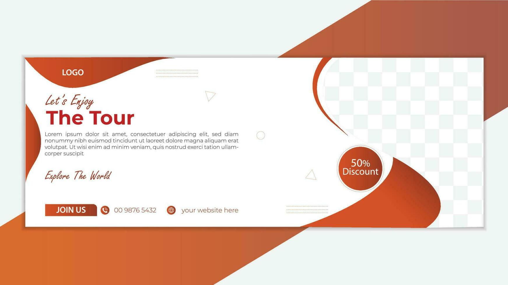 Modern abstract timeline cover design, social media and web banner template. vector