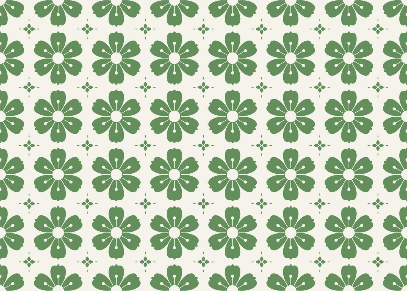geometric and green flower shape ethnic fabric seamless pattern for cloth carpet wallpaper background wrapping etc. vector