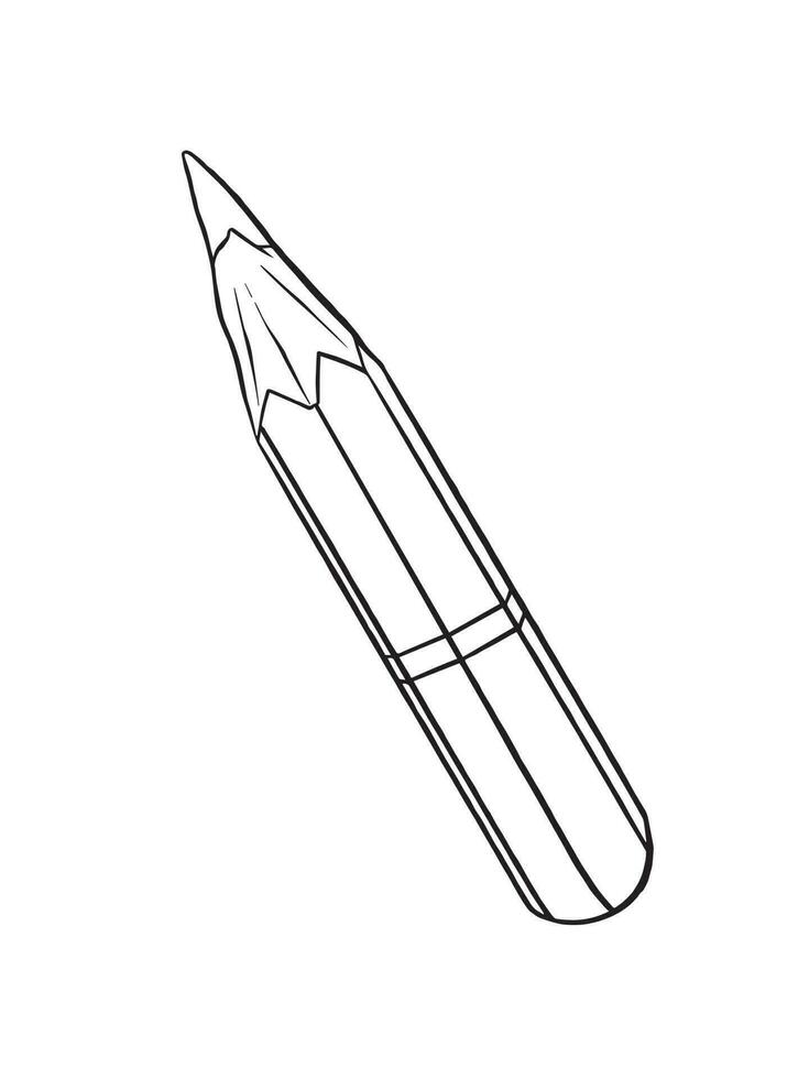 Pencil outline black and white vector illustration for coloring book isolated on vertical white background. Simple flat outlined cartoon art styled drawing.