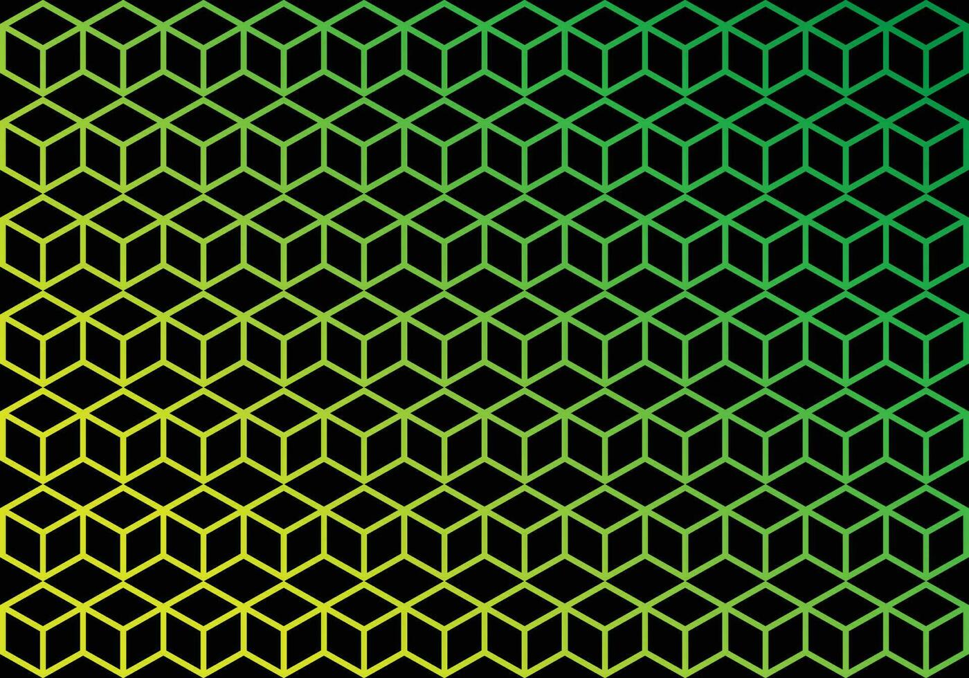 Cube Line Art Background vector