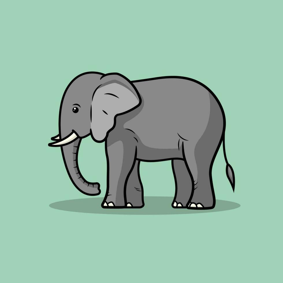 Elephant The Illustration vector