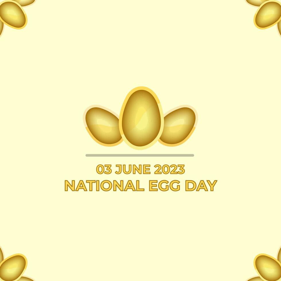 National Egg Day vector