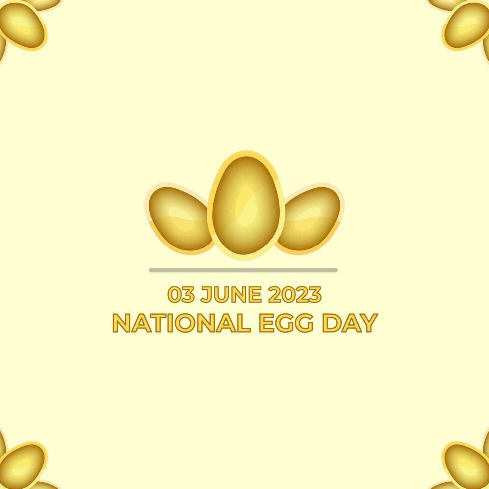 National Egg Day vector