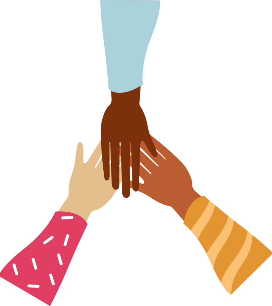 group of diversity hands png