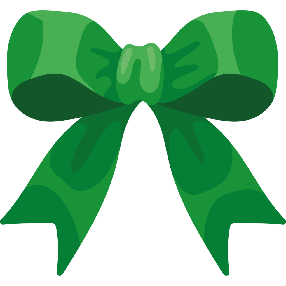 A Green Bow Ribbon, Gift Wrap, Bow Packing, Ribbon PNG Transparent Image  and Clipart for Free Download