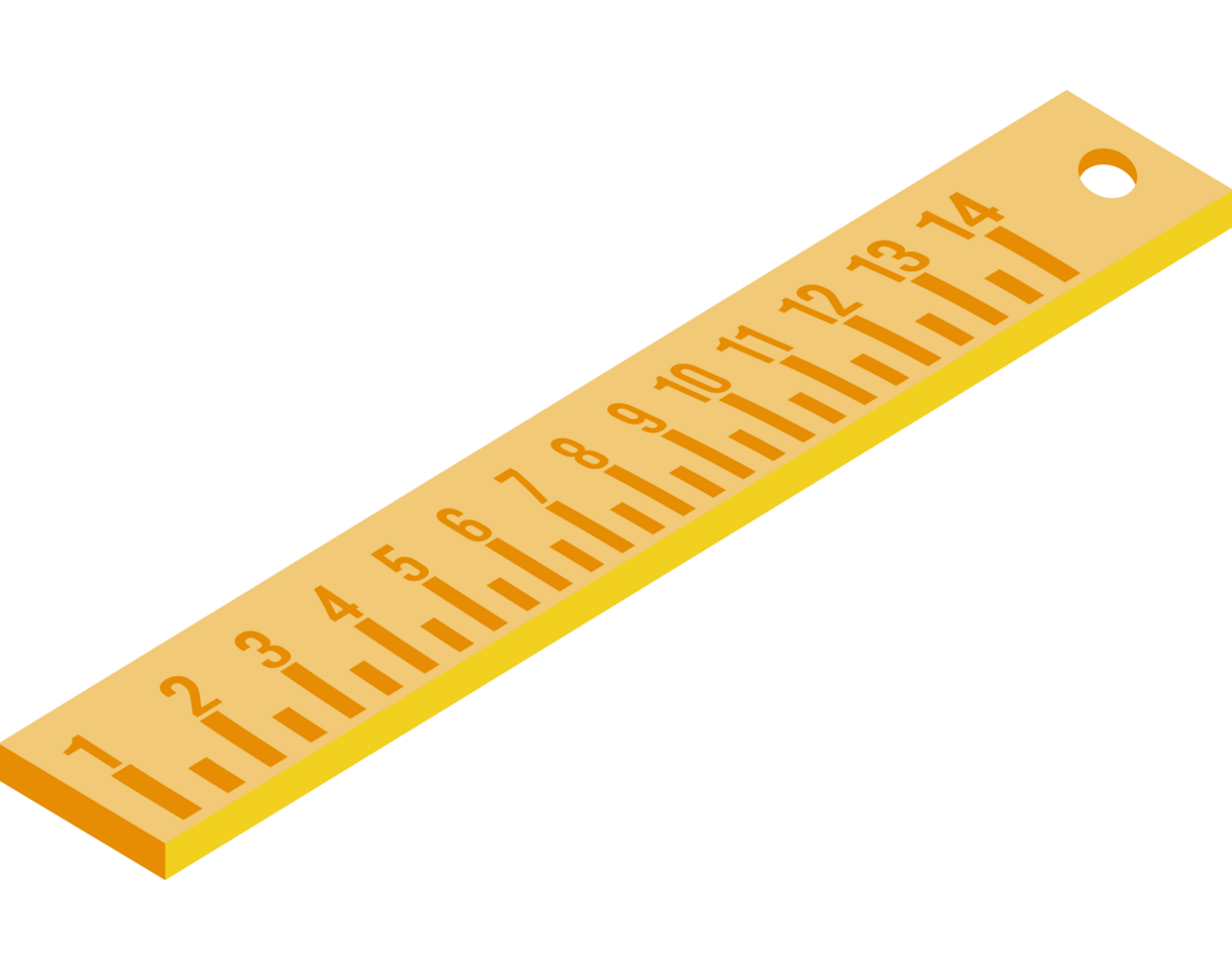 rule school supply isometric png