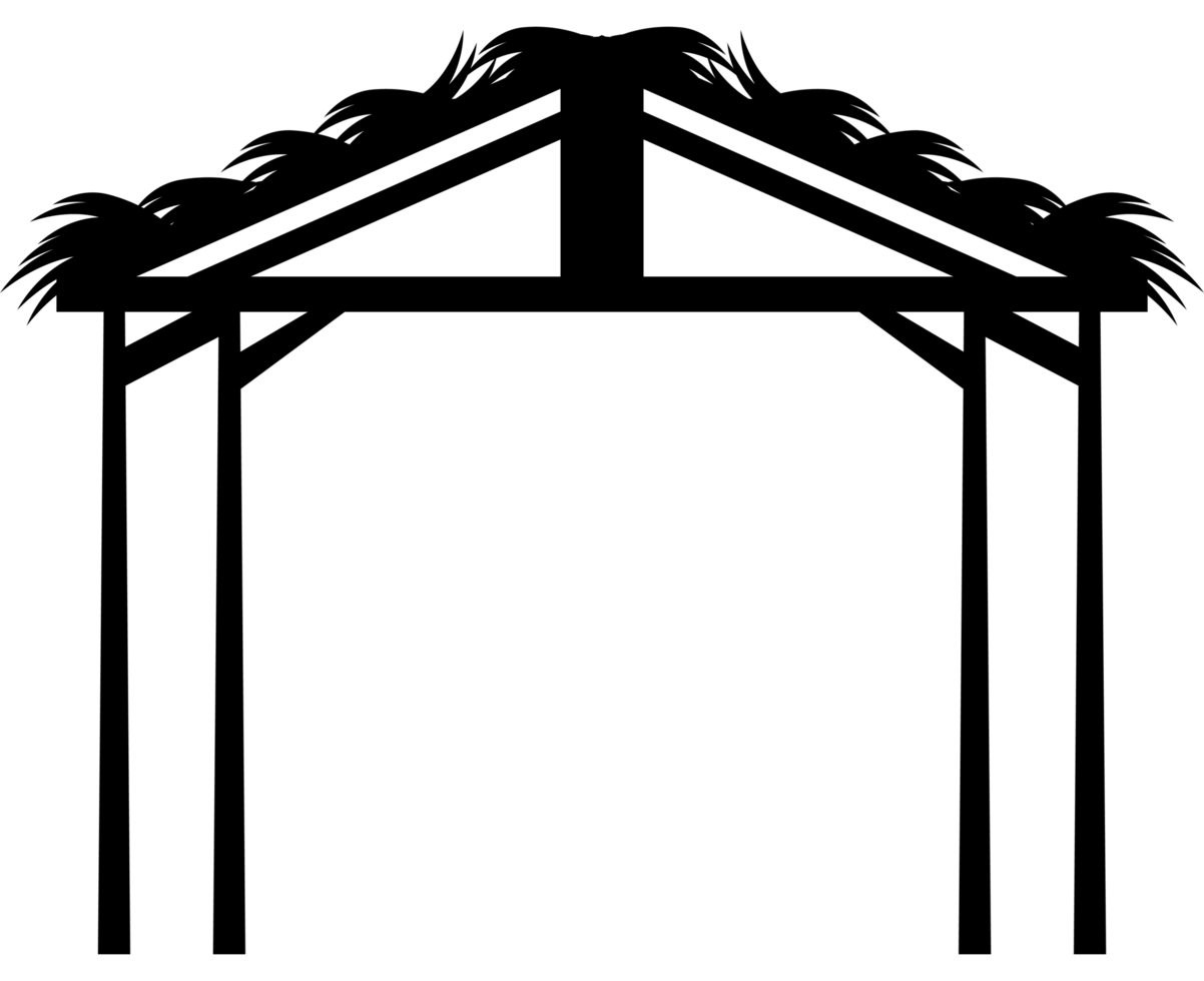 manger stable silhouette png