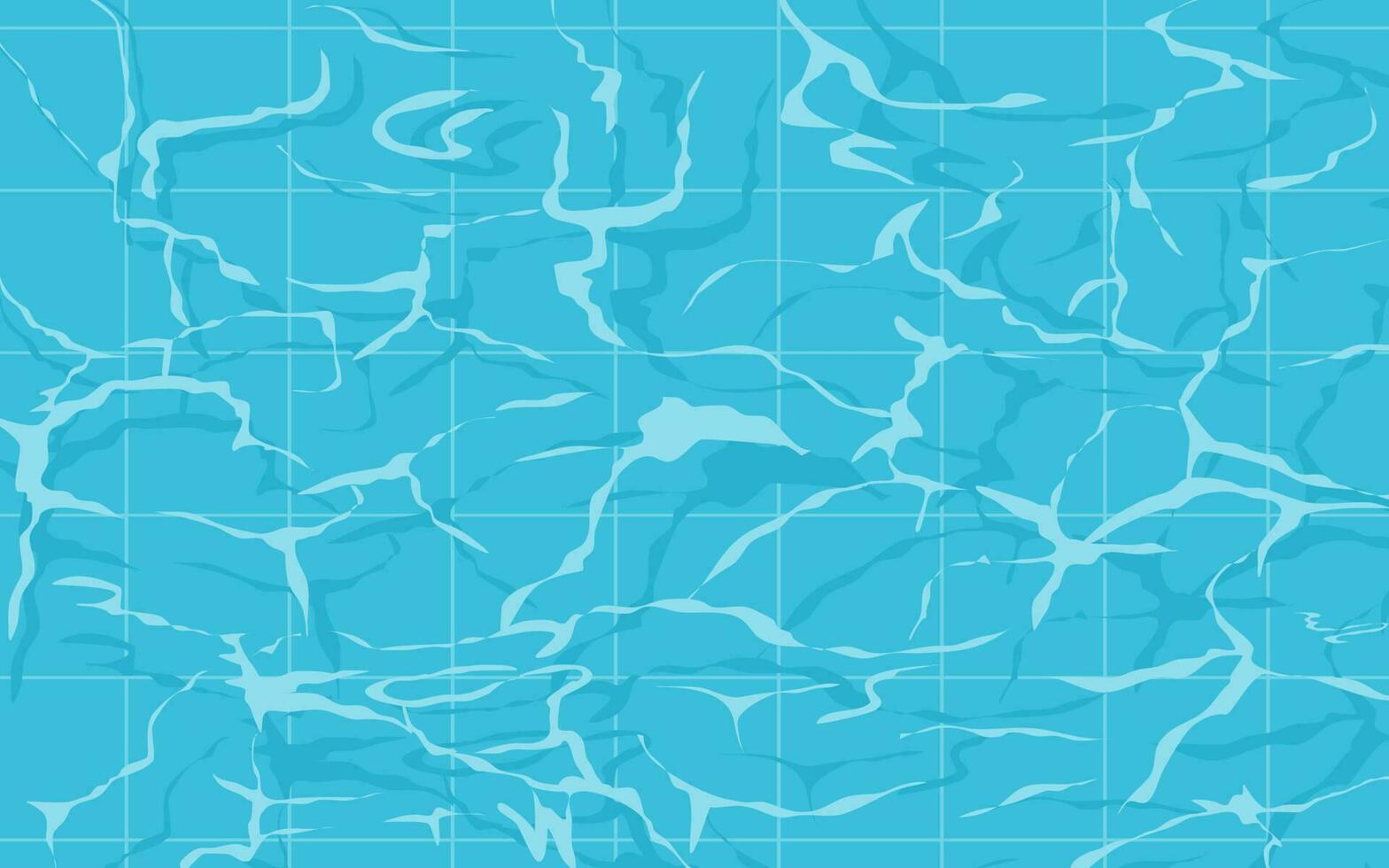 Blue Water Surface Texture. Top View of Swimming Pool with Ripples vector