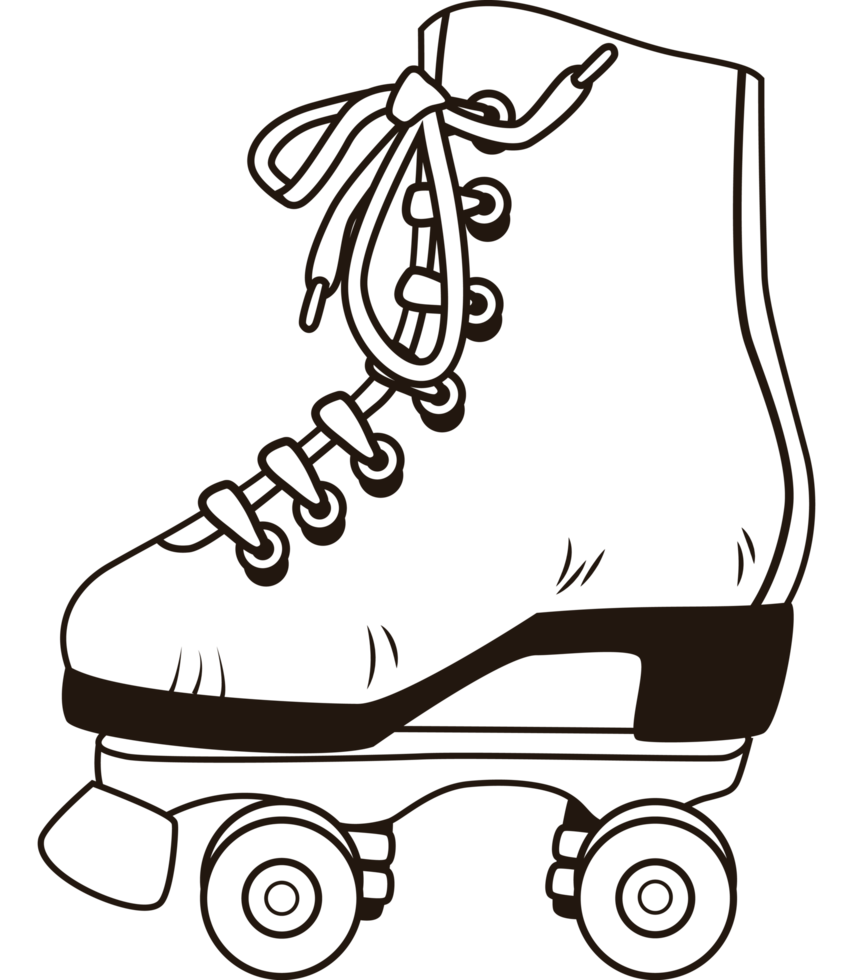 Skate monochrome Pop-Art png