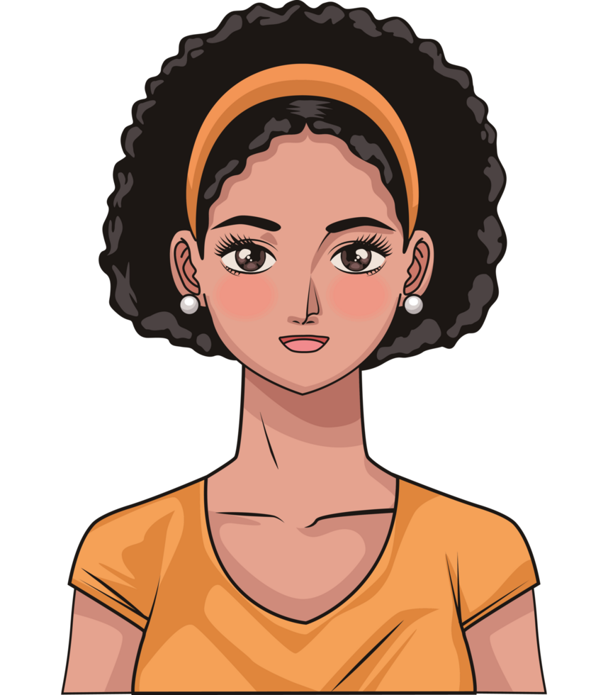 beauty young afro woman png