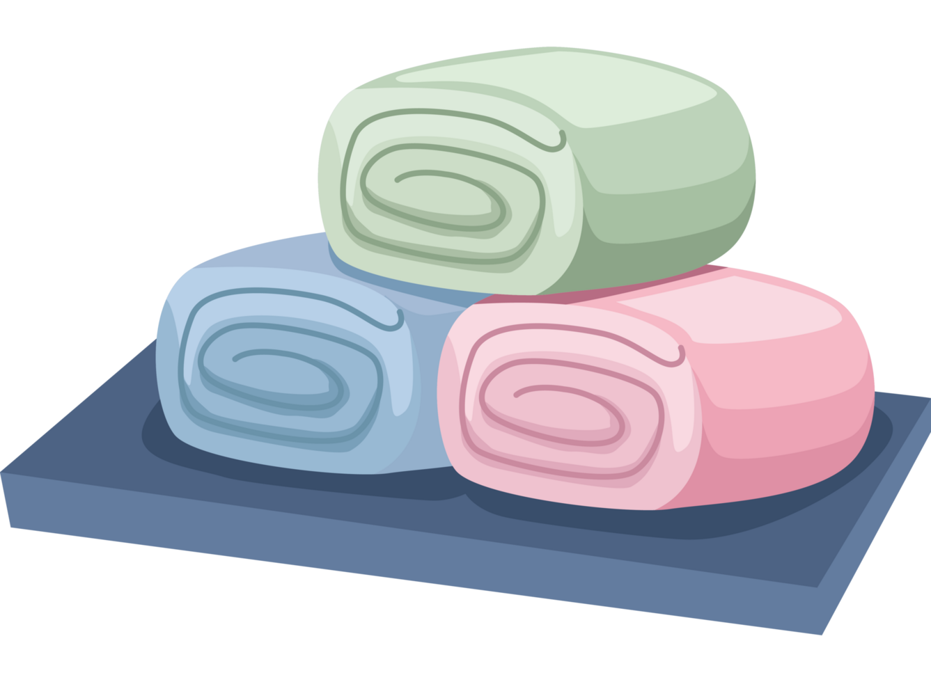 spa towels rolls png