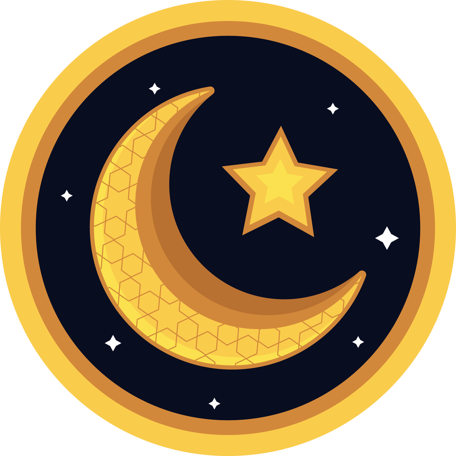 crescent moon and star 24085691 PNG