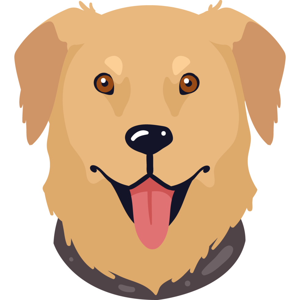 golden retriever dog mascot png