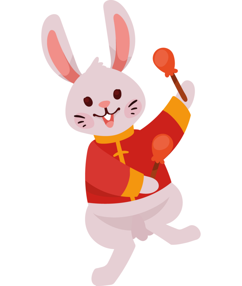 asian rabbit with drumsticks png