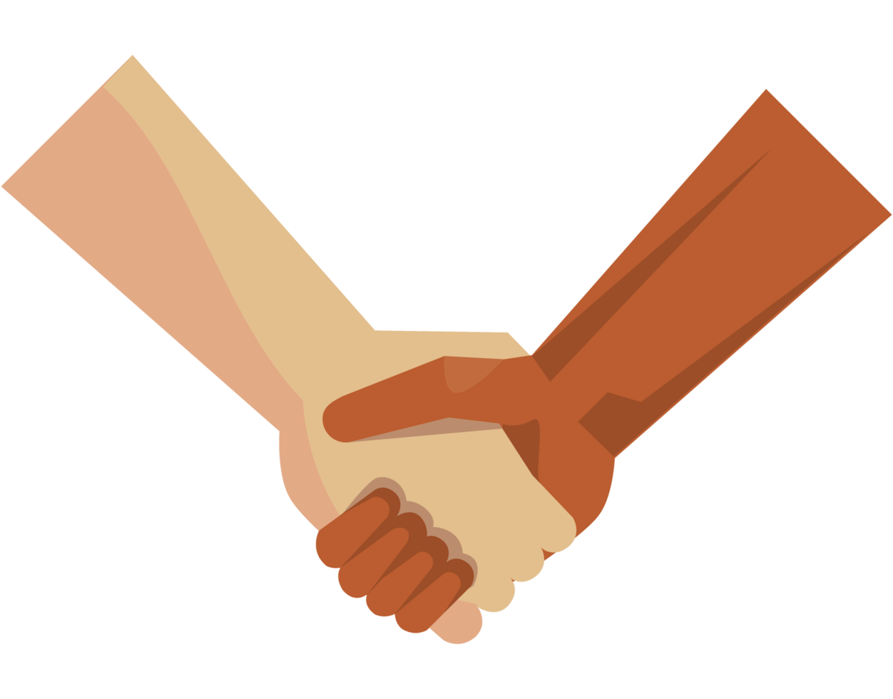 interracial handshake symbol png