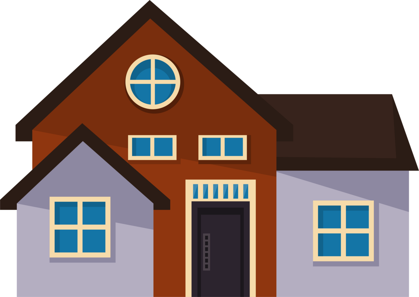 Lilac And Red House Facade 24085806 PNG lilac-and-red-house-facade-24085806-png