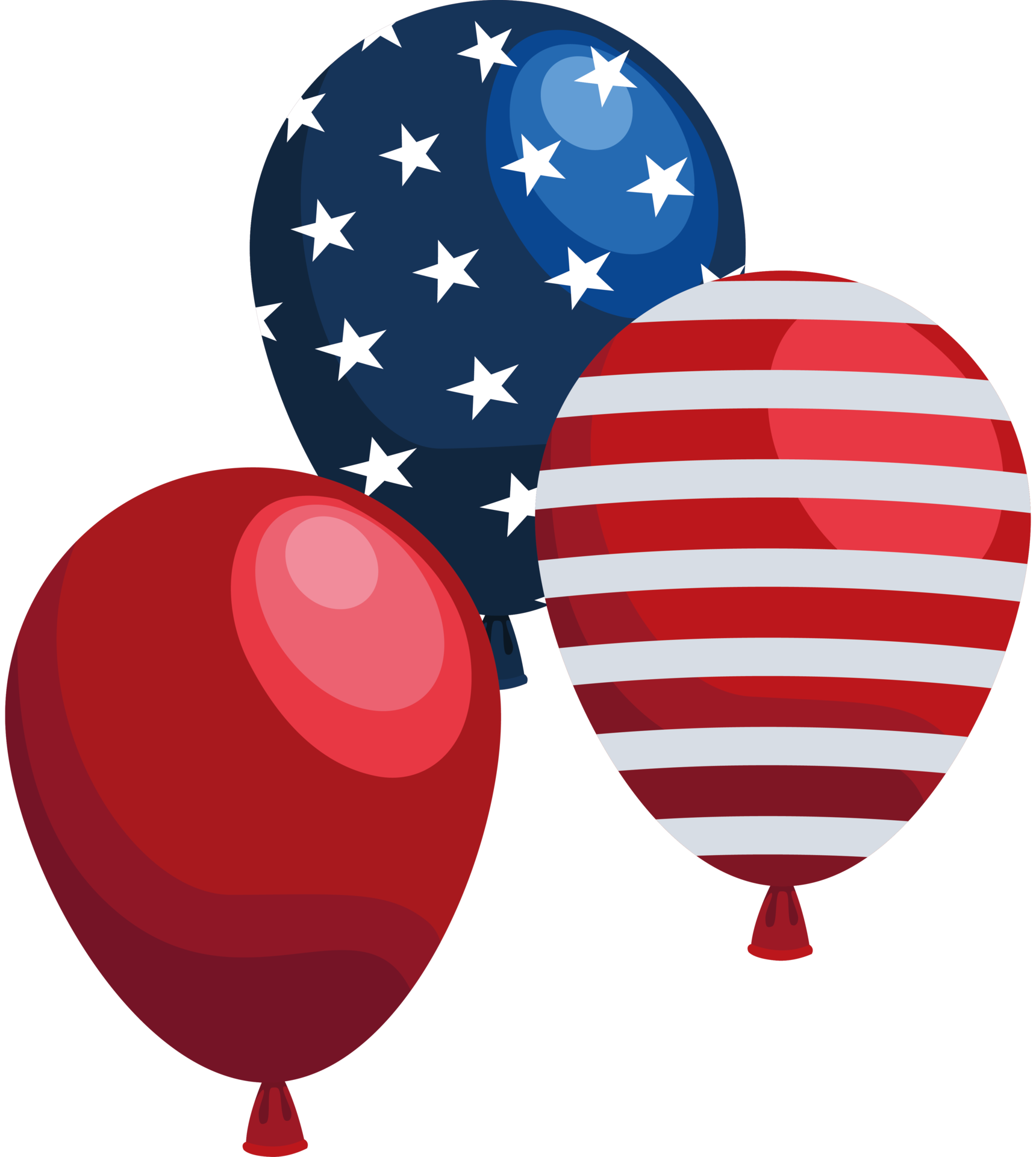 usa flag in balloons 24085836 PNG