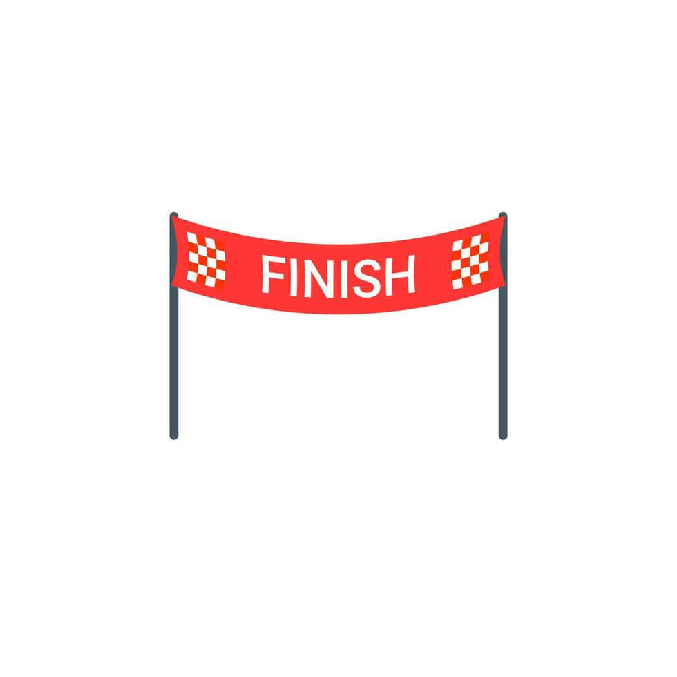 Finish line vector isolated