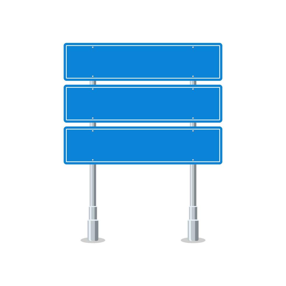 Road sign vector isolated on white background