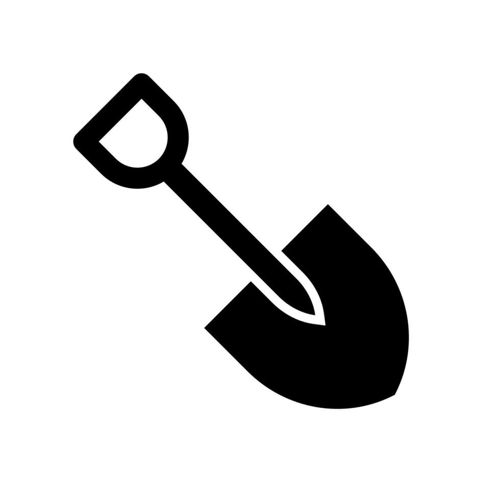 Mini Shovel icon isolated on white background vector