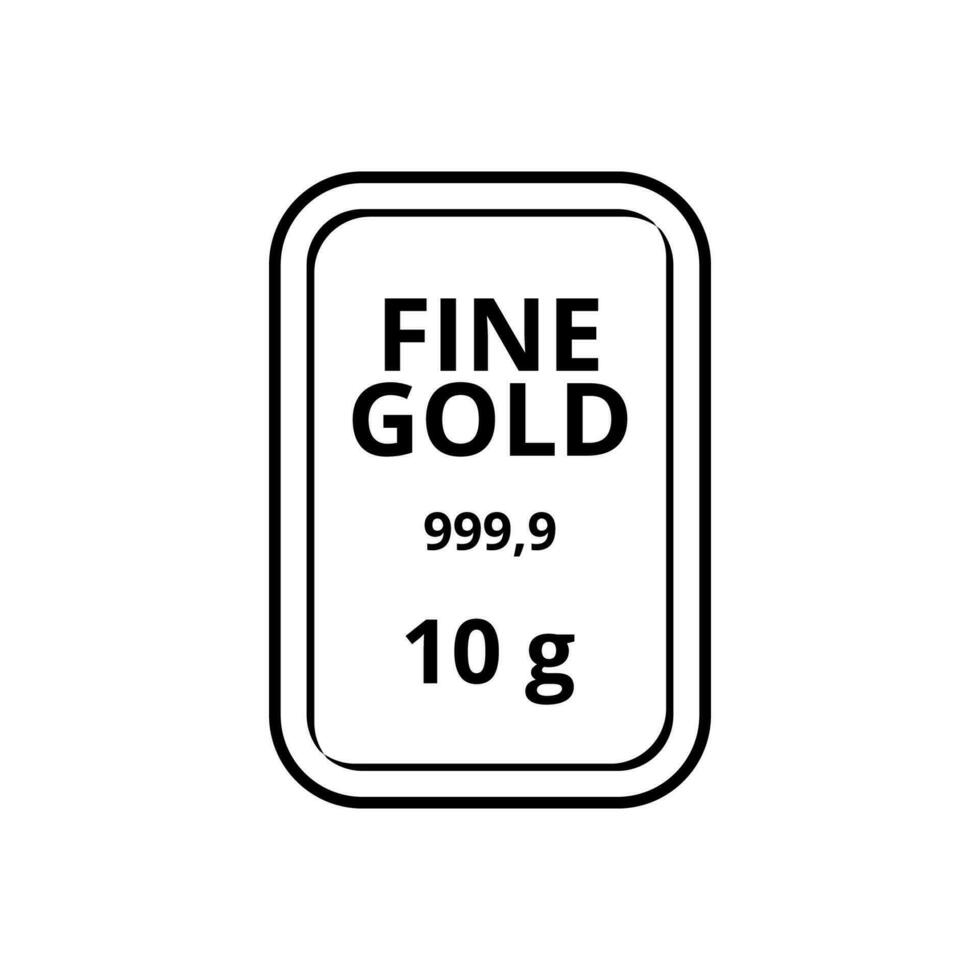 Fine gold bar line art isolated on white background 24086369 Vector Art