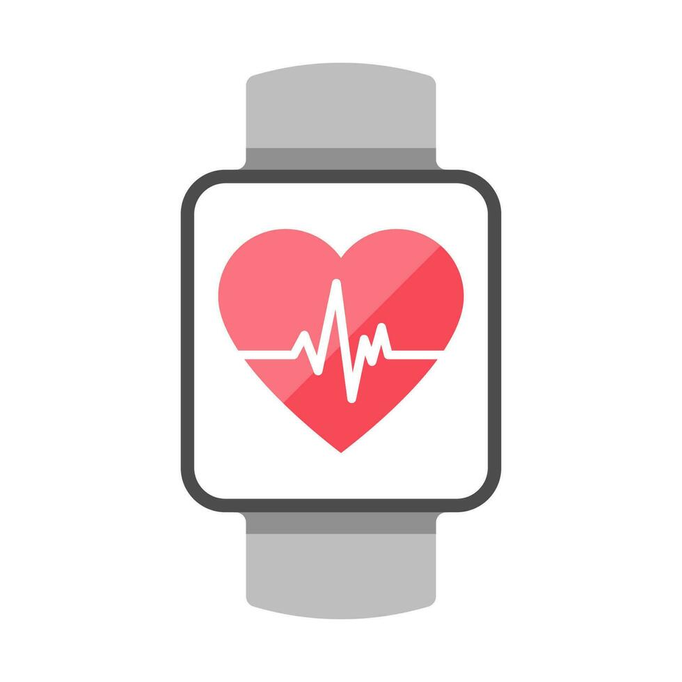 Heartbeat or pulse tracke monitor app on the Smart phone vector
