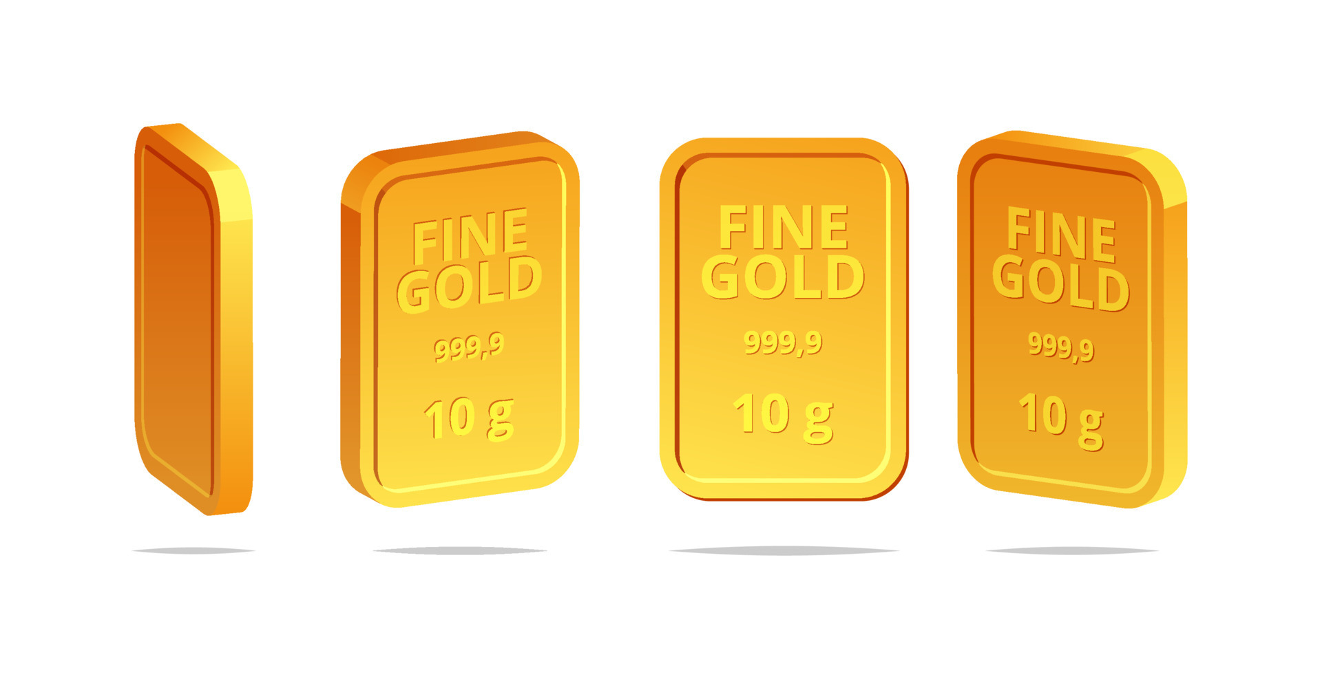 Fine gold isolated on white background 24086392 Vector Art at Vecteezy