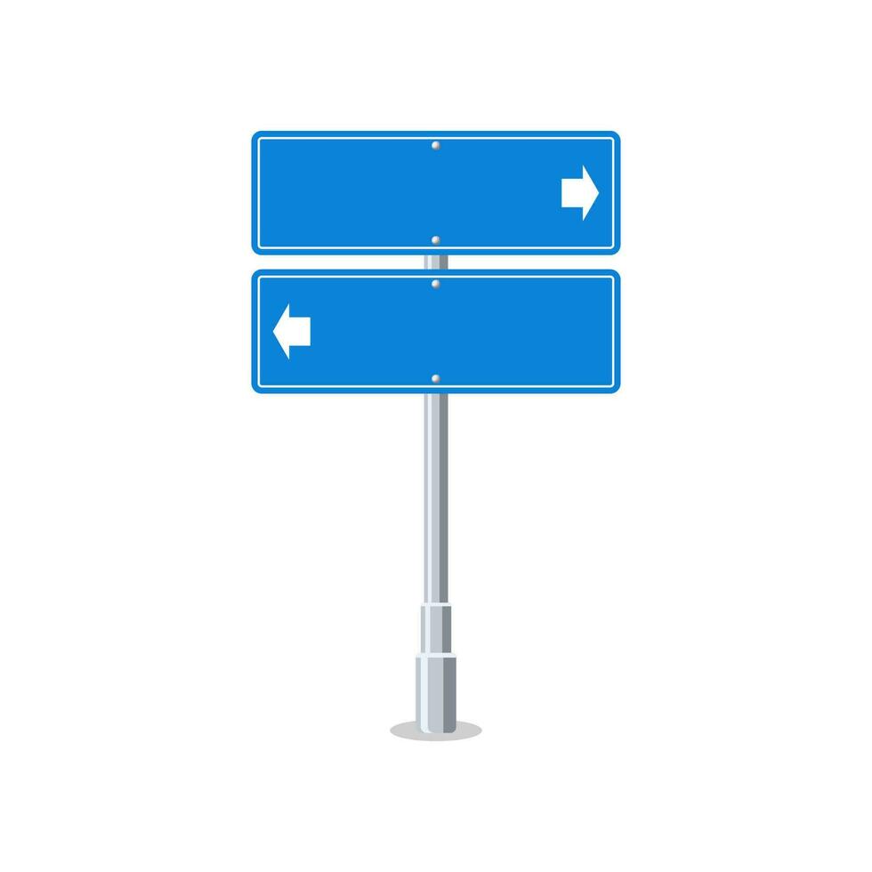 Road sign arrow vector isolated on white background