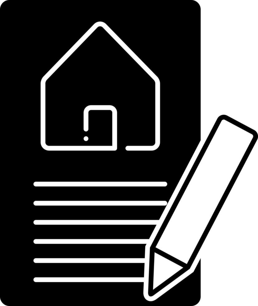 solid icon for property valuation vector