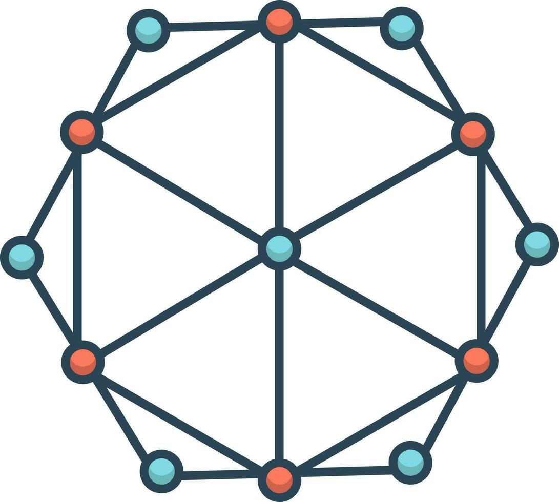 color icon for modeling vector